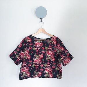NWOT Everly Floral Blouse